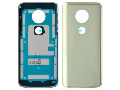 For Motorola Moto G6 Play Cover Batteria  Adesivi Gold