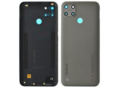 For Realme C25Y Cover Batteria  Vetrino Camera Tasti Laterali Metallic Grey