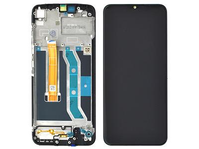 For Realme C25Y Lcd  Touch Screen  Frame Black
